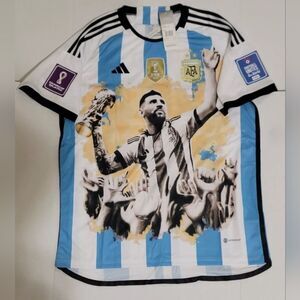 Adidas 2023 ARGENTINA AHAFIN WORLD CUP CHAMPIONS EDITION CONCEPT JERSEY MENS NWT